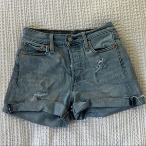 Levi’s Distressed Denim Jean Shorts